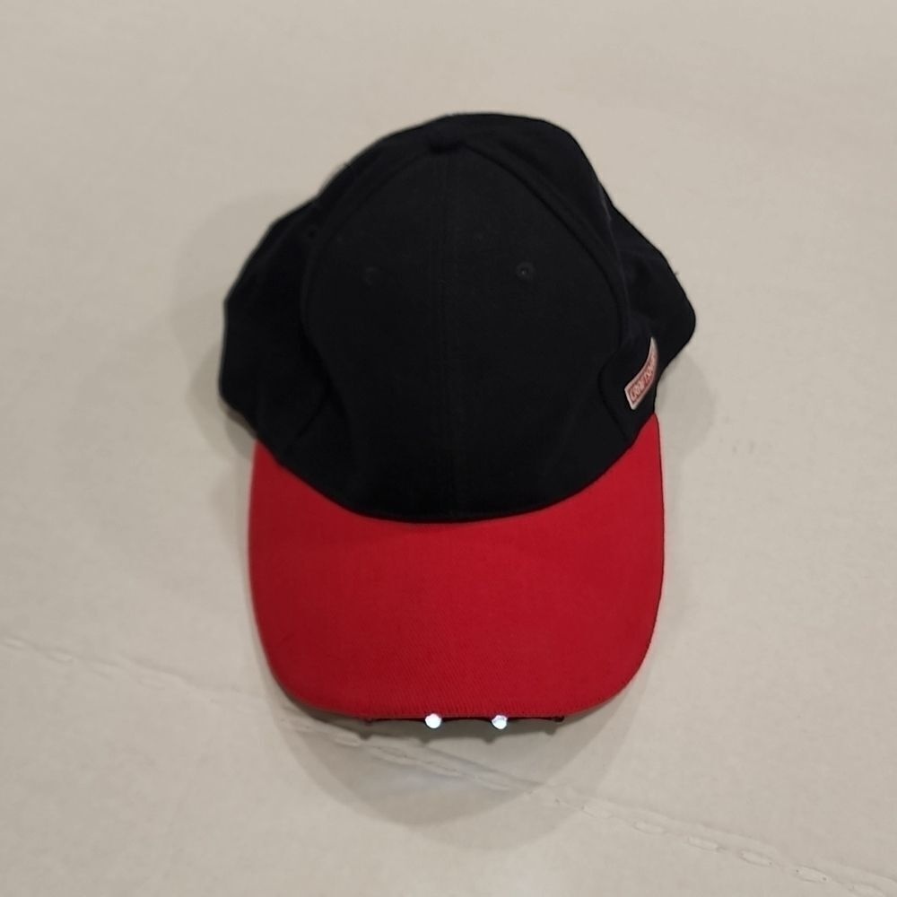 Craftsman Lighted Adjustable Hat 4 Lights 2 Red 2 White/Blue Switch in Back - Picture 6 of 14